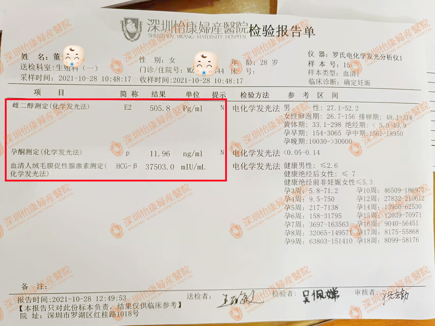 34.备孕三胎流产2次后怀不上，怡康助孕喜获好孕(图2)