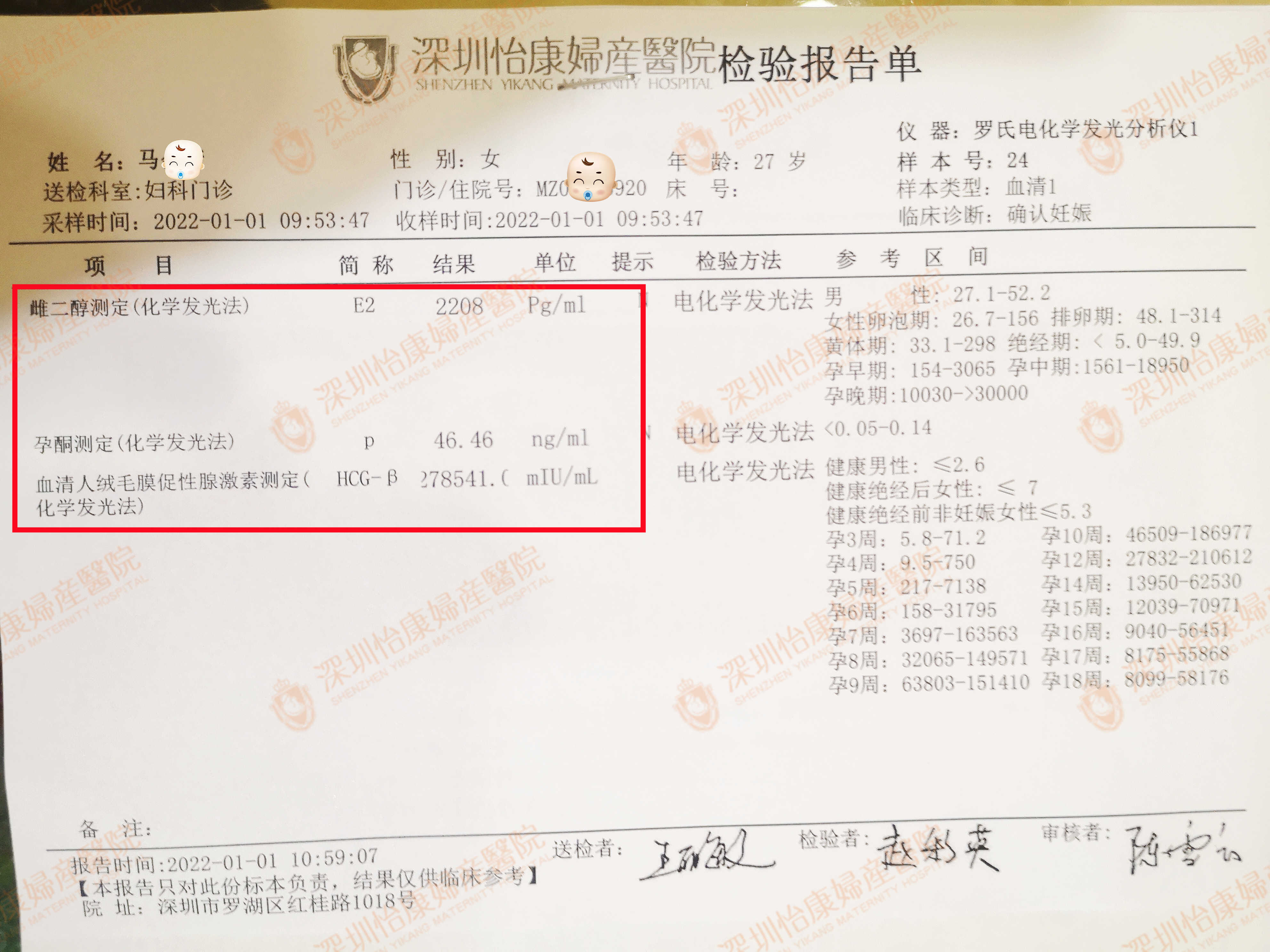 胎停两次清宫术后备孕半年未怀孕 怡康查明病因夫妻同治喜怀双胞胎