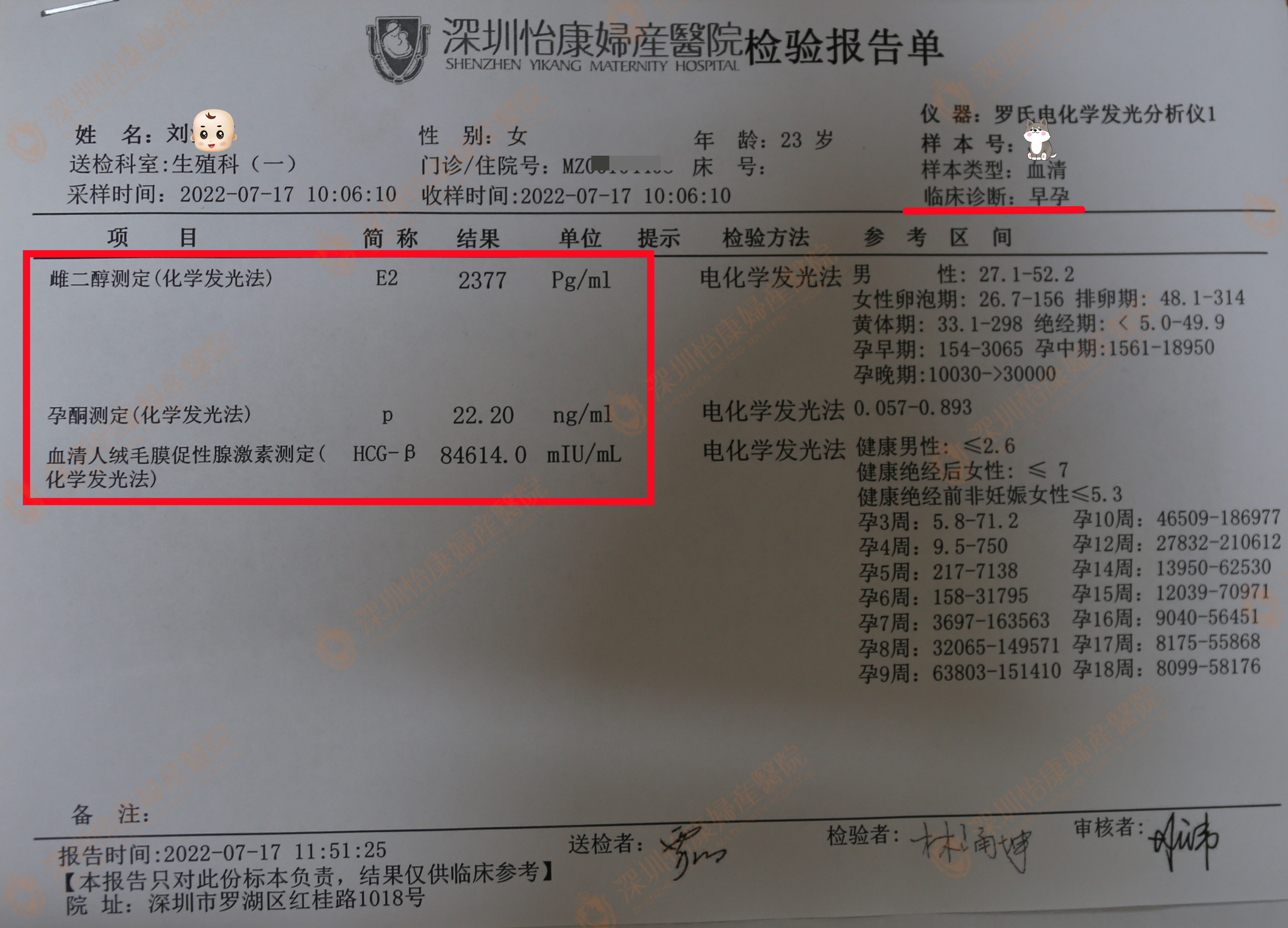 多囊备孕未果来怡康 促排1次喜怀双胞胎